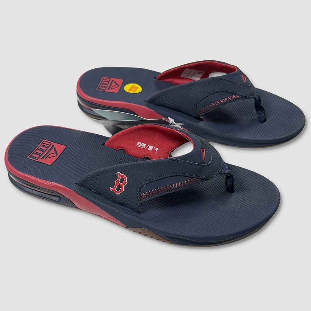 Reef Fanning x MLB Sandals / Flip-Flops - NWT Mens 9 Boston Red Sox - #49218-H9